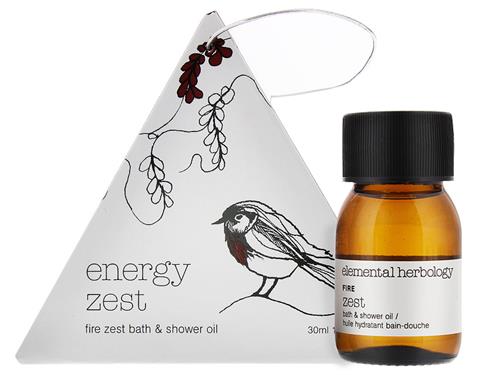 Elemental Herbology Energy Zest Fire Bath And Shower Oil Lovelyskin