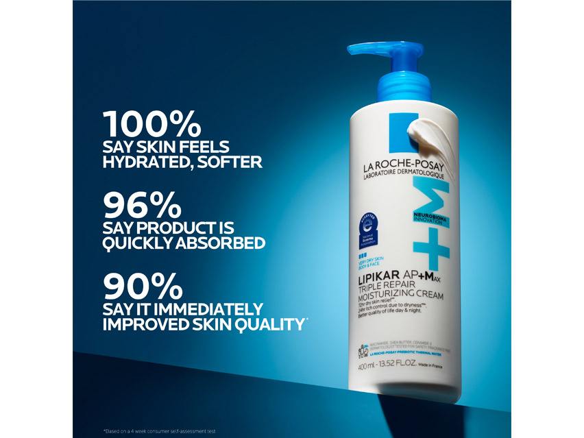 La Roche-Posay Lipikar AP+M Triple Repair Body &amp; Face Moisturizer For Dry Skin