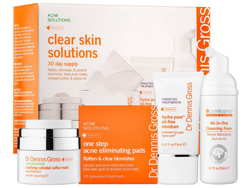 Dr. Dennis Gross Skincare Clear Skin Solutions Kit for acne breakouts