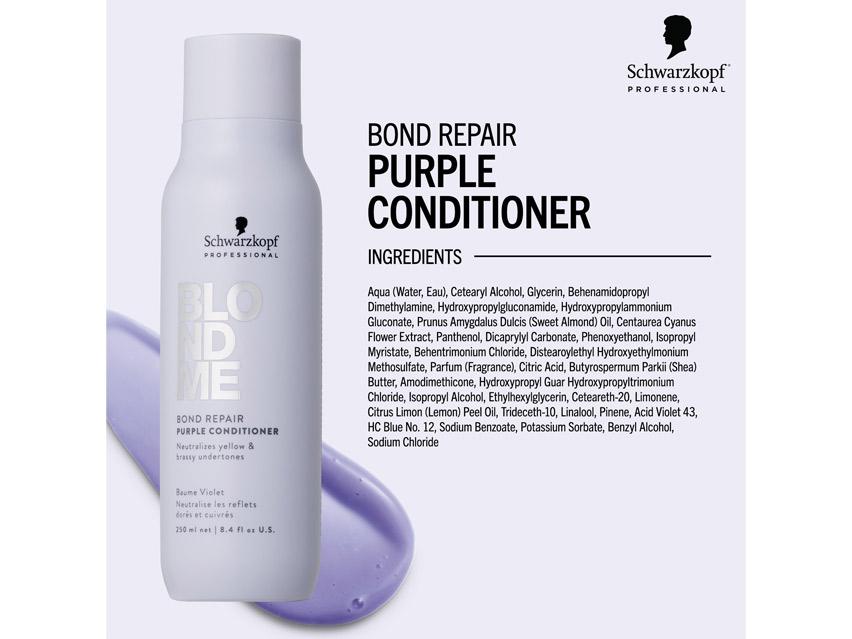Schwarzkopf BlondMe Bond Repair Purple Conditioner