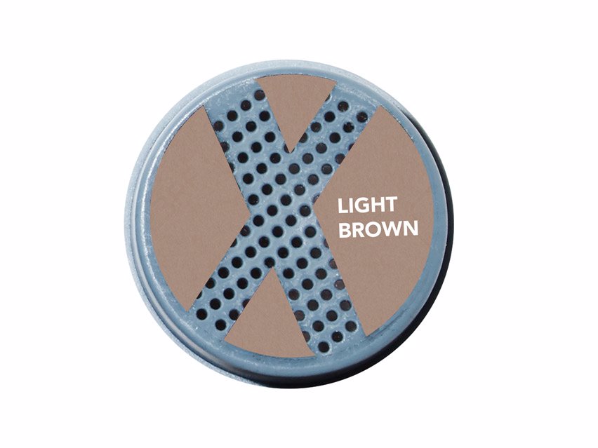 XFusion Keratin Hair Fibers & FiberHold Spray Duo - Light Brown - 0.53 oz