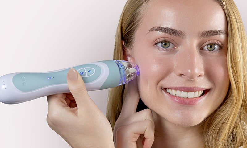 Woman using PMD device