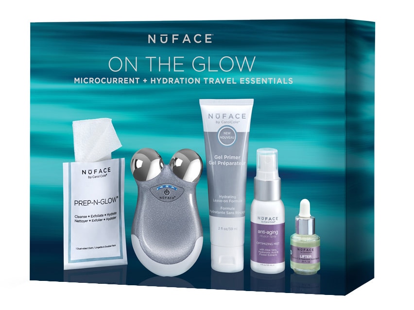 NuFace On The Glow Microcurrent + Hydration Travel Essentials