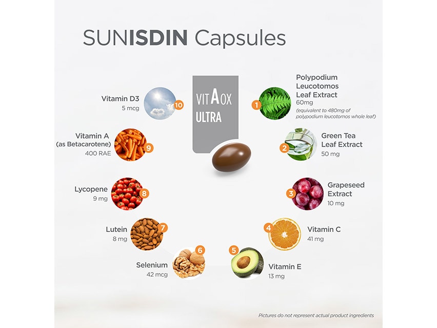 ISDIN SunISDIN Daily Skin Care Antioxidant Supplement with Vitamin E & A