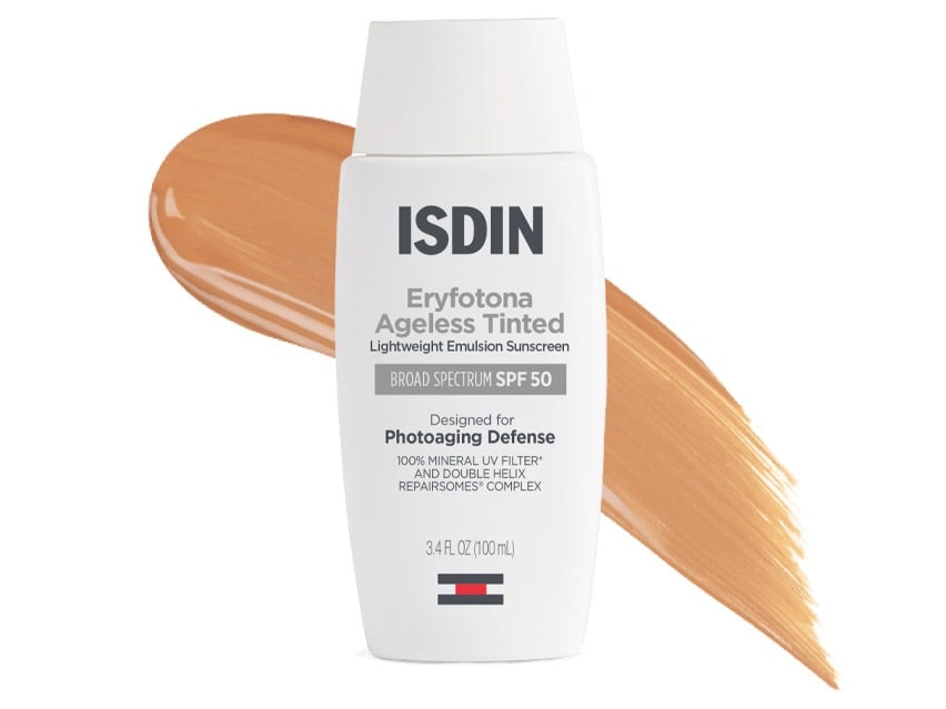 ISDIN Eryfotona Ageless Tinted Lightweight Emulsion Sunscreen SPF 50 New Formula