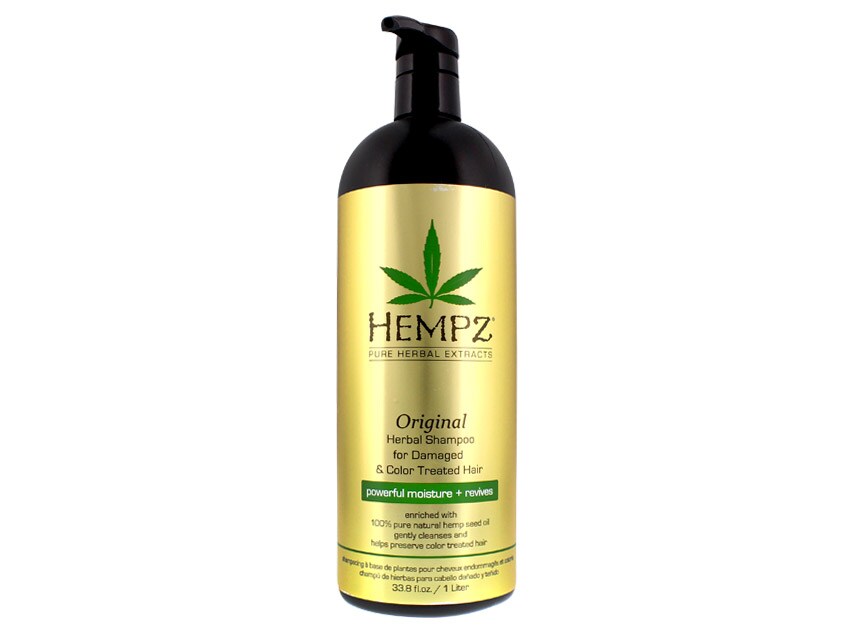 Hempz Haircare Original Shampoo for Damaged & Color Treated Hair Liter