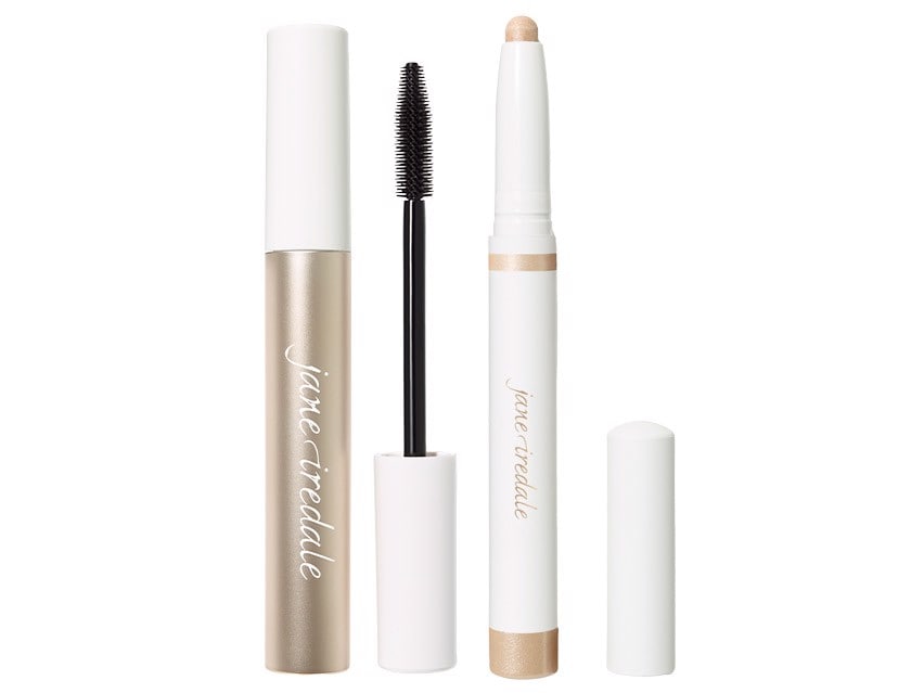 jane iredale ColorLuxe Eye Shadow Stick + Lash Fixation Tubing Mascara Duo - Moonstone & Brown
