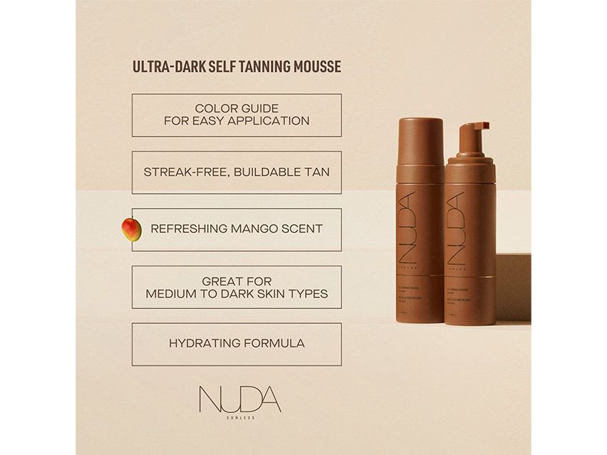 NUDA Sunless Self Tanning Mousse