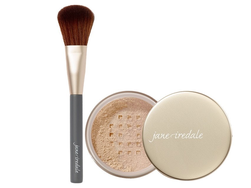 jane iredale Amazing Base Loose Mineral Powder SPF 15/20 and Powder Complexion Brush duo