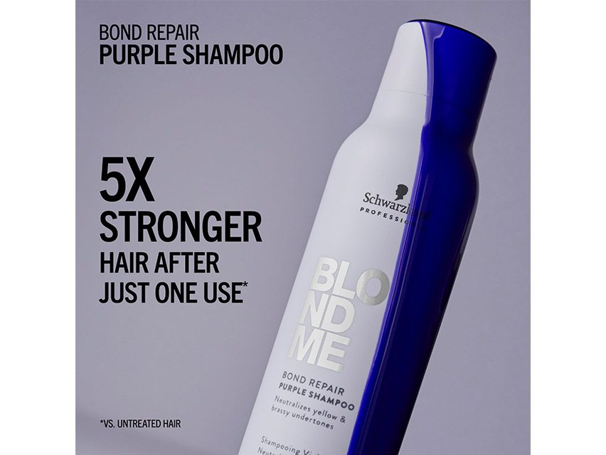Schwarzkopf BlondMe Bond Repair Purple Shampoo
