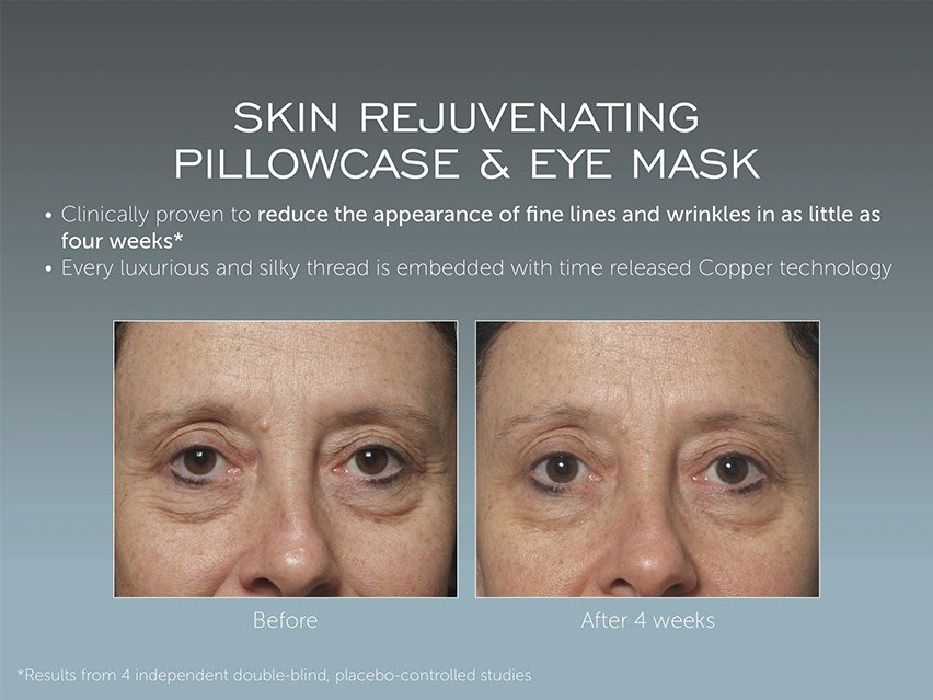 iIuminage Skin Rejuvenating Eye Mask with Anti-Aging Copper Technology - Gold