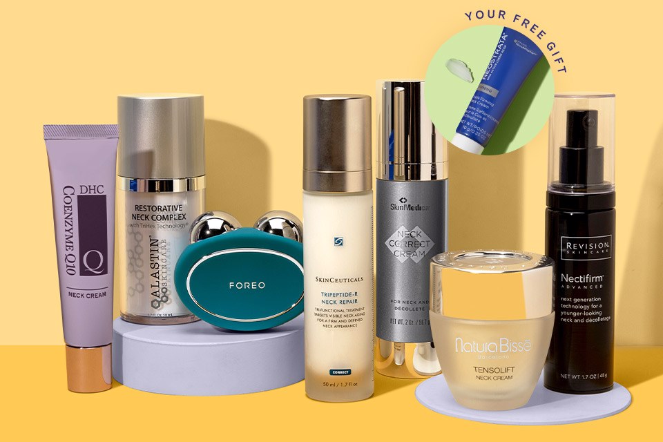 Neck products from SkinCeuticals, SkinMedica, FOREO, Natura Bisse and more