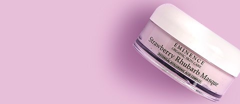 Free $59 Full-Size Strawberry Rhubarb Masque with $180 Eminence Organics purchase of two or  more products