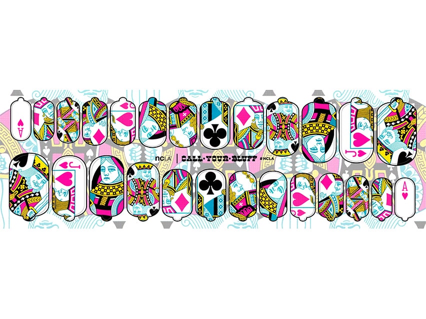 ncLA Nail Wraps - Call Your Bluff