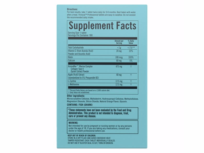 Viviscal PRO Hair Growth Supplement - 180 Tablets