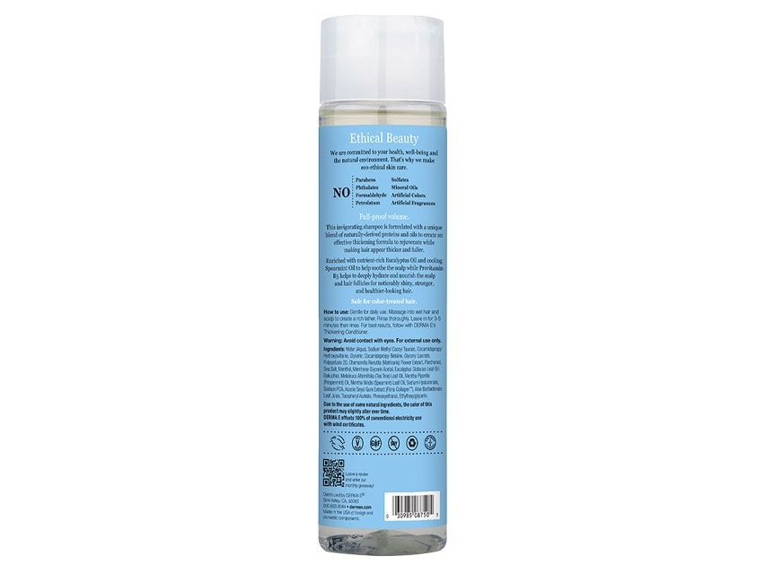 derma e Thickening Shampoo