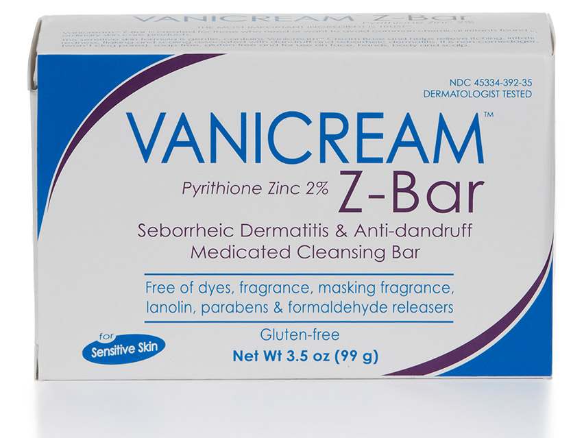 Vanicream Z-Bar (Pyrithione Zinc 2%) Medicated Cleansing Bar