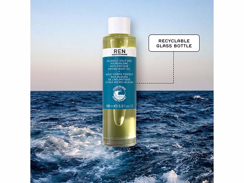 REN Clean Skincare Atlantic Kelp and Microalgae Anti-Fatigue Toning Body Oil