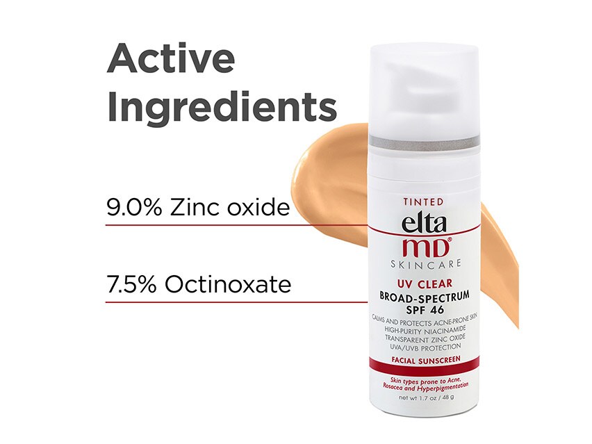 EltaMD UV Clear Broad Spectrum SPF 46 Facial Sunscreen (Tinted and
