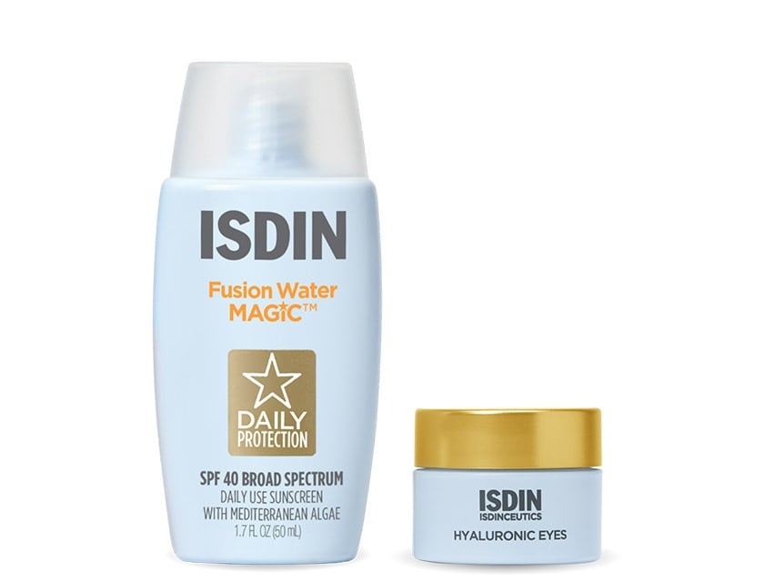 ISDIN Fusion Water Magic&#160;Broad Spectrum SPF 40 &amp; Hyaluronic Eyes Cooling Eye Gel Duo