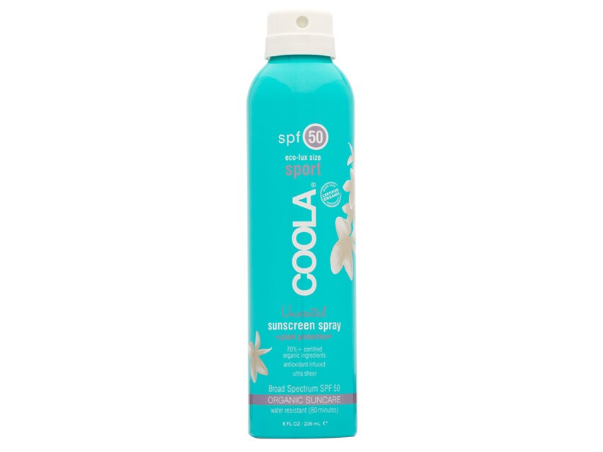 COOLA Eco-Lux Sport SPF 50 Organic Sunscreen Spray - Unscented