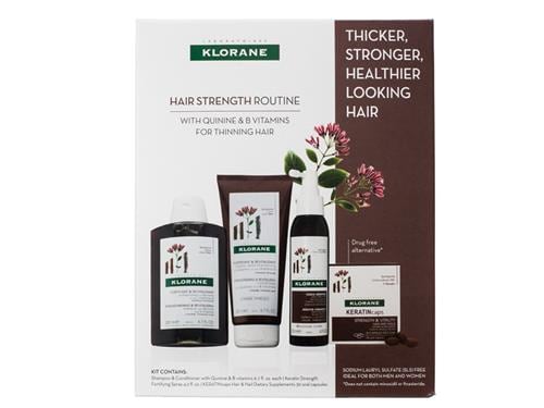 Klorane Hair Strength Routine With Quinine B Vitamins For