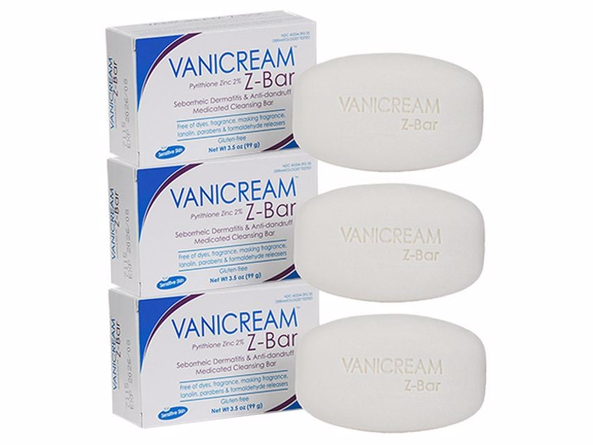 Vanicream™ Z-Bar (Pyrithione Zinc 2%) Medicated Cleansing Bar - 3 Pack