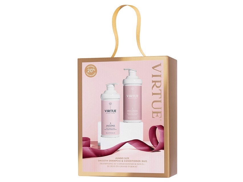 Virtue Celebrate Hair Repair Kit - Smooth Shampoo & Conditioner Duo - Limited Edition