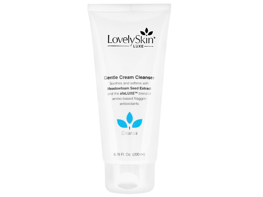 LovelySkin LUXE Gentle Cream Cleanser. Facial Cleanser. Sensitive Skin Cleanser.