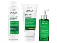 Vichy Dercos Anti-Dandruff Routine with Hydrating Scalp Treatment Serum