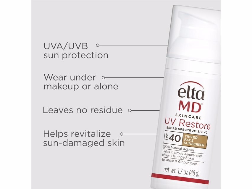 EltaMD UV Restore Broad Spectrum SPF 40 Anti-Aging Facial Moisturizer  - Tinted