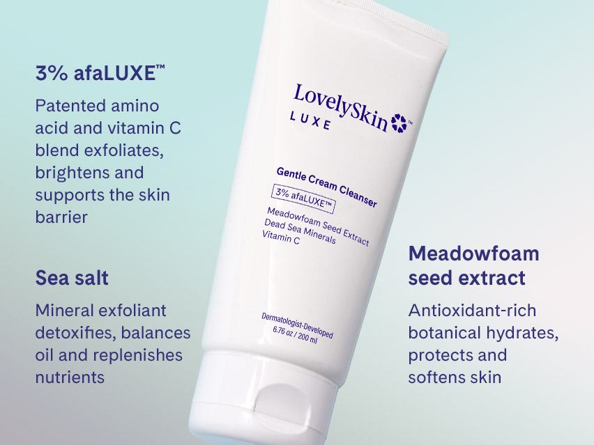 LovelySkin LUXE Gentle Cream Cleanser