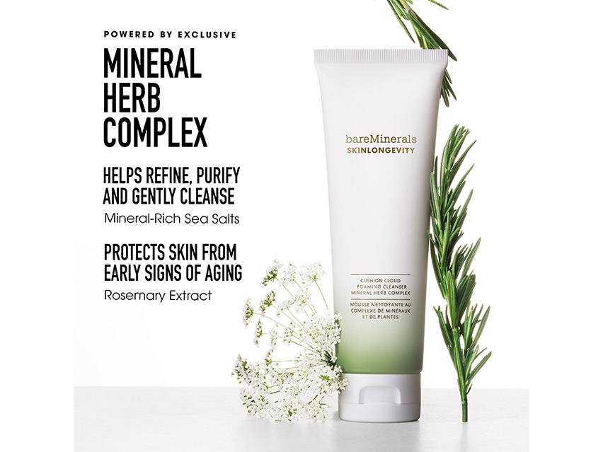bareMinerals Skinlongevity Cushion Cloud Foaming Cleanser