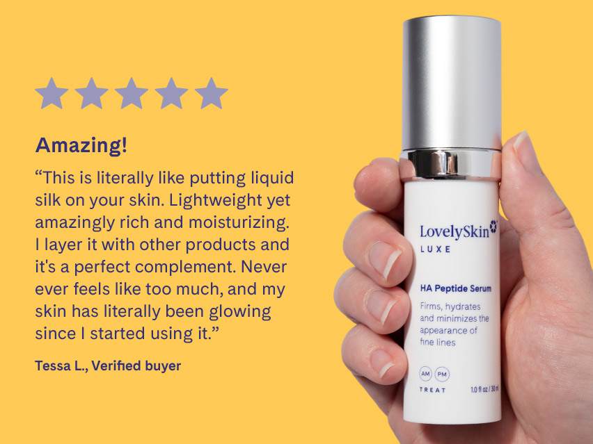 LovelySkin LUXE HA Peptide Serum &amp; Ultra-Rich Peptide Moisturizer