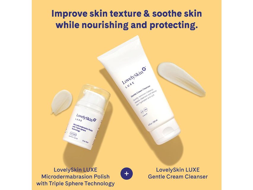 LovelySkin LUXE Microdermabrasion Polish with Triple Sphere Technology