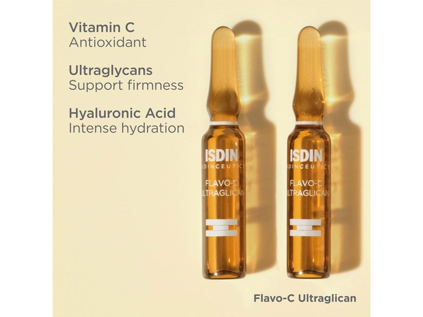 ISDIN Isdinceutics Flavo-C Ultraglican Vitamin C Brightening Serum Ampoules