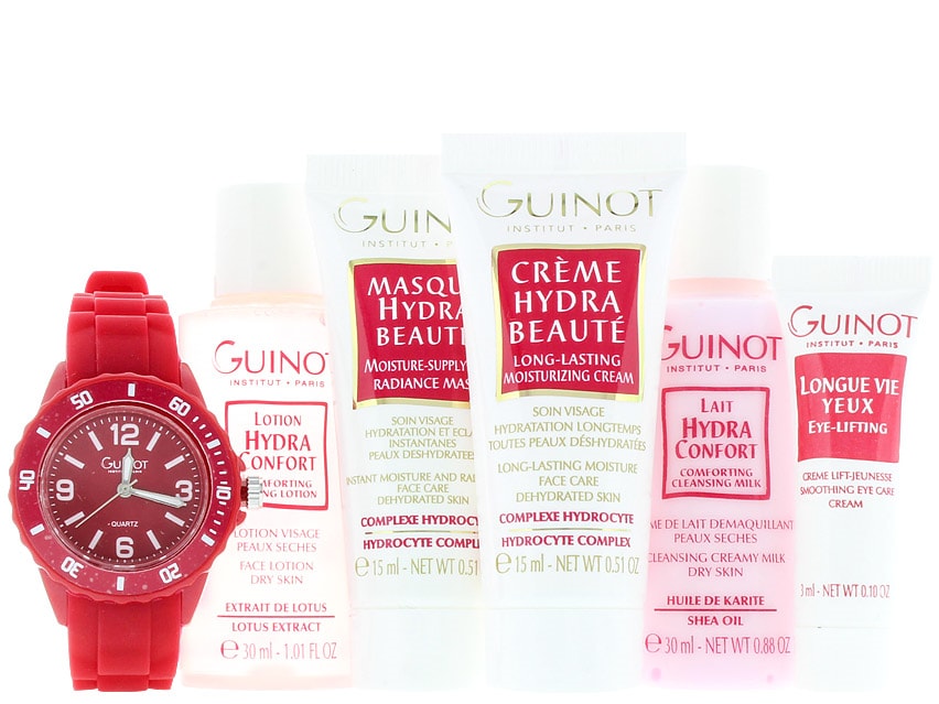 Guinot Comforting Travel Kit with Free Guinot Watch