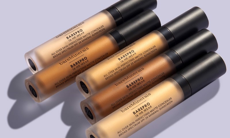 Various shades of concealers