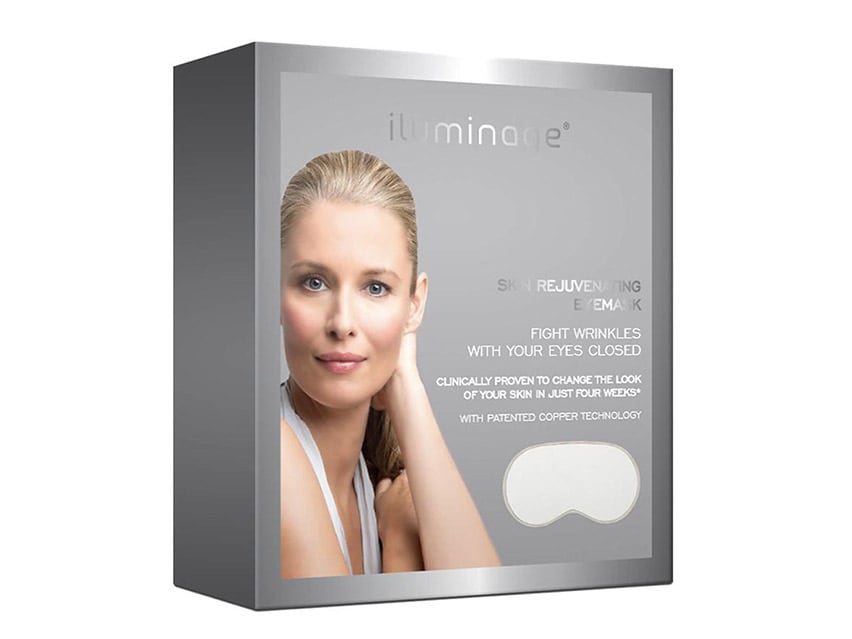 iluminage Skin Rejuvenating Eye Mask with Anti-Aging Copper Technology - Ivory White