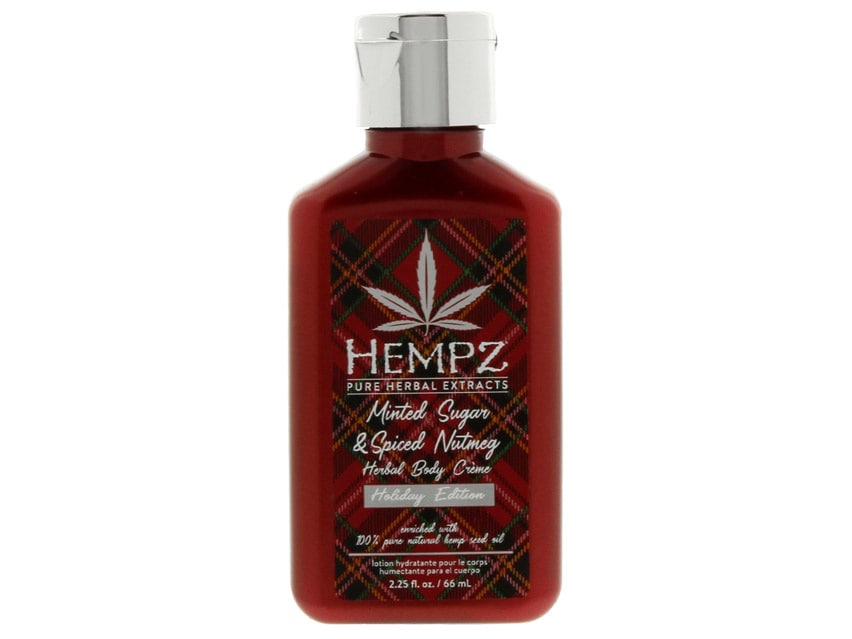 Hempz Herbal Body Moisturizer - Travel Size - Minted Sugar & Spiced Nutmeg (Limited Edition)