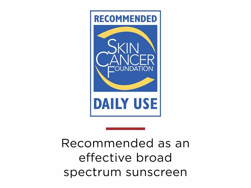 Recommeneded daily use from the Skin Cancer Foundation