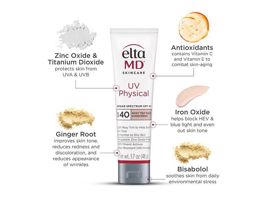 EltaMD UV Physical Rosy Tint Broad Spectrum SPF 40