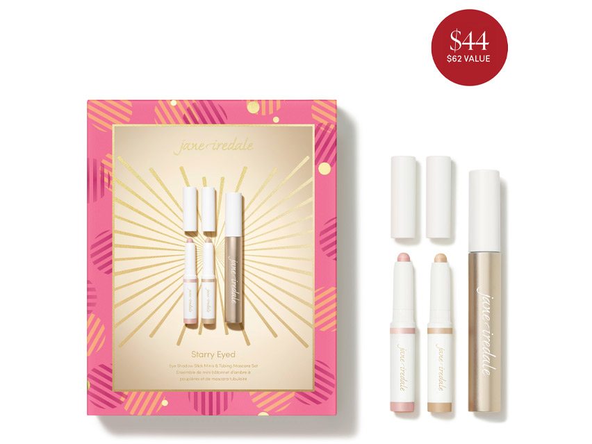 jane iredale Starry Eyed ColorLuxe Eye Shadow Stick and Lash Fixation Tubing Mascara Duo - Limited Edition