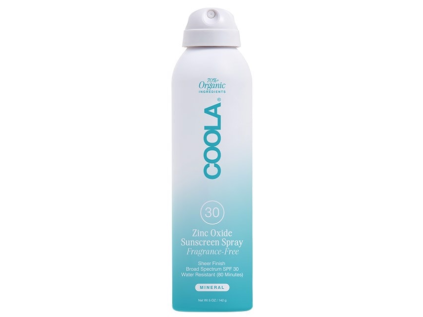 COOLA Mineral Body Organic Sunscreen Spray SPF 30 - Fragrance-Free