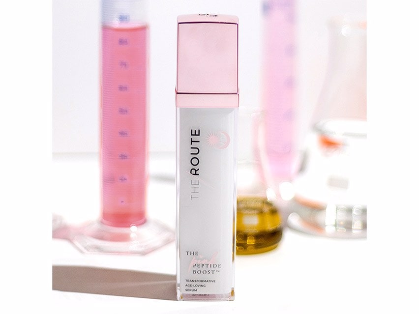 The Route Beauty The Pink Peptide Boost Growth Factor Serum