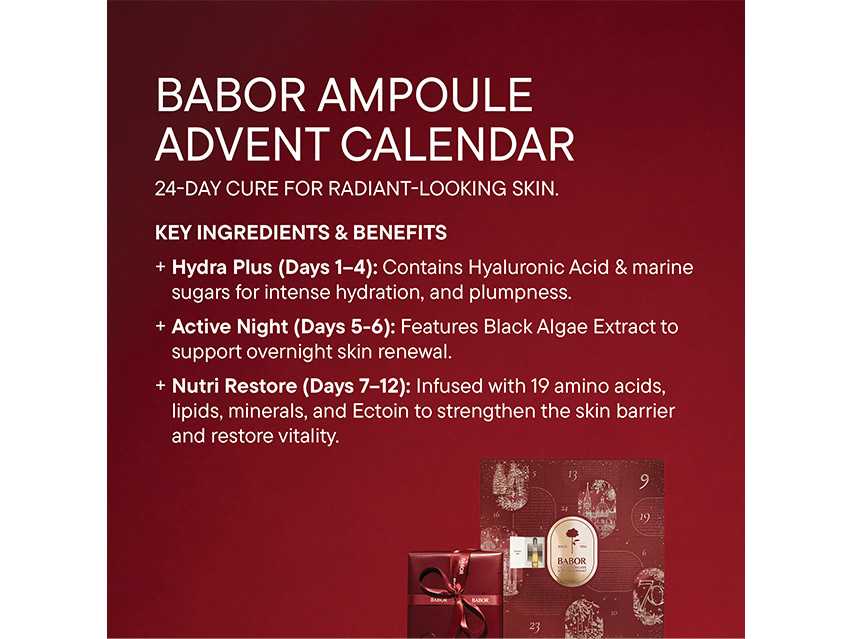 BABOR Holiday Ampoule Advent Calendar - Limited Edition
