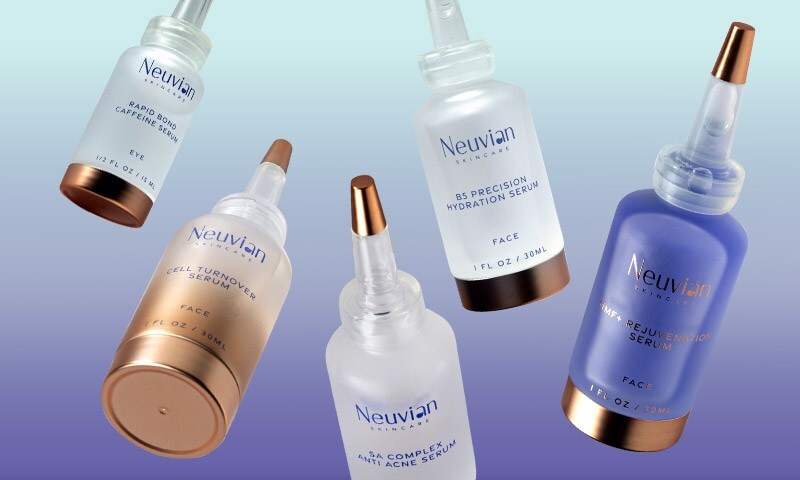 Serum bottles falling