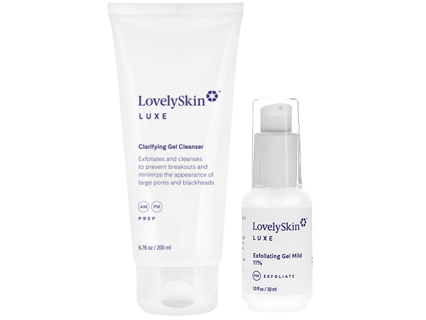 LovelySkin LUXE Clarifying Gel Cleanser &amp; Exfoliating Gel Mild 11%