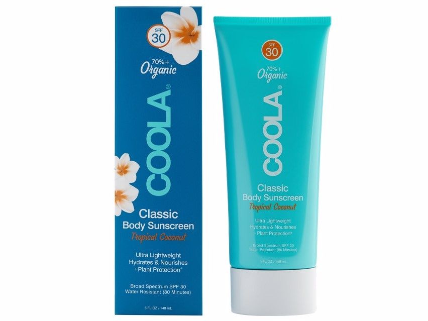 COOLA Moisturizing Body SPF 30 Organic Sunscreen Lotion - Tropical Coconut