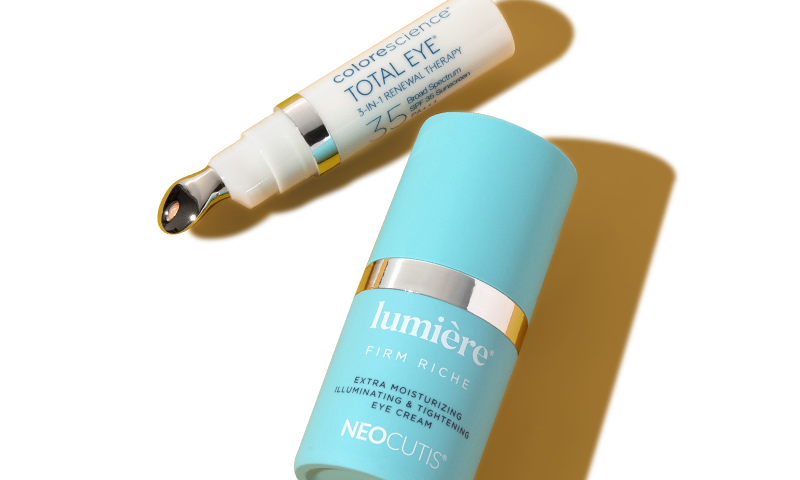 Two eye treatment skin care products.